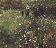Pierre Renoir Woman with a Parasol in a Garden Spain oil painting artist